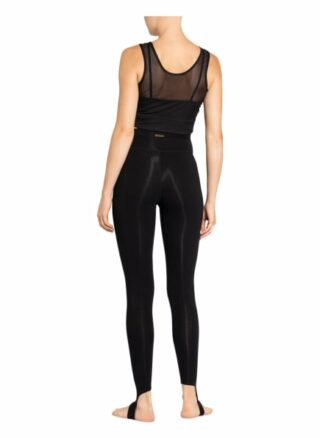 mandala 7/8-Tights Performance Leggings Damen, Schwarz