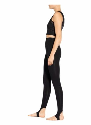 mandala 7/8-Tights Performance Leggings Damen, Schwarz