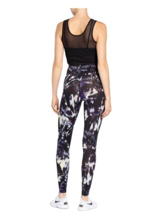 mandala Tights Flower Leggings Damen, Blau