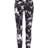 mandala Tights Flower Leggings Damen, Blau