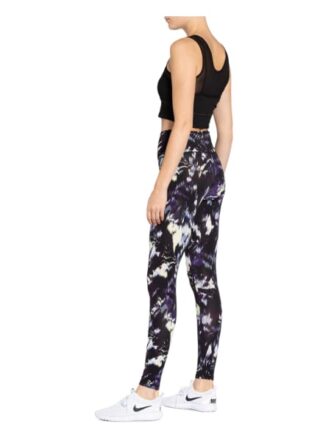 mandala Tights Flower Leggings Damen, Blau