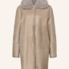 manzoni 24 Lammfellmantel Damen, Beige