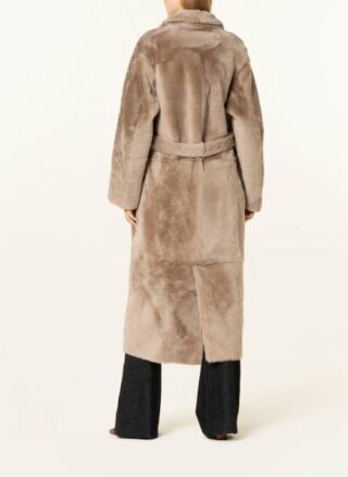 manzoni 24 Lammfellmantel Damen, Beige
