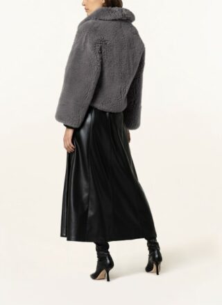 manzoni 24 zum Wenden Lammfelljacke Damen, Grau