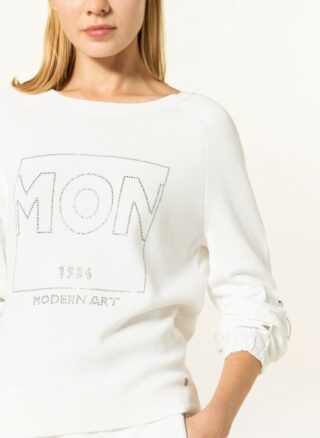 monari Sweatshirt Damen, Weiß