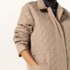 moss copenhagen Jullie Deya Steppmantel Damen, Beige