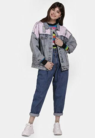 myMo 12316551 Jeansjacke Damen, Blau