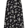 ottod'ame A-Linien-Rock Damen, Schwarz