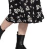 ottod'ame A-Linien-Rock Damen, Schwarz