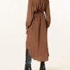 ottod'ame Hemdblusenkleid Damen, Braun