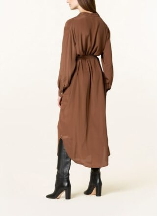 ottod'ame Hemdblusenkleid Damen, Braun