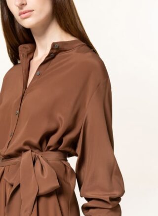 ottod'ame Hemdblusenkleid Damen, Braun