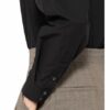 ottod'ame Oversized-Hemdbluse Damen, Schwarz