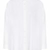 ottod'ame Oversized-Hemdbluse Damen, Weiß