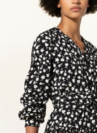 pinko Bartok Hemdblusenkleid Damen, Schwarz