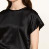 pinko Farida Blusenshirt Damen, Schwarz