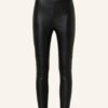 pinko Rynek 7/8-Lederhose Damen, Schwarz