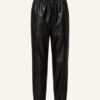 pinko gate1 7/8-Lederhose Damen, Schwarz