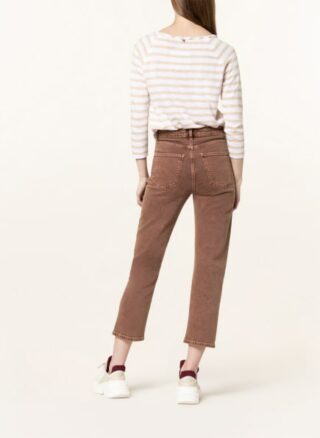 rich&royal 7/8 Straight Leg Jeans Damen, Braun