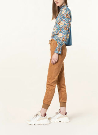 rich&royal Lederhose Damen, Braun
