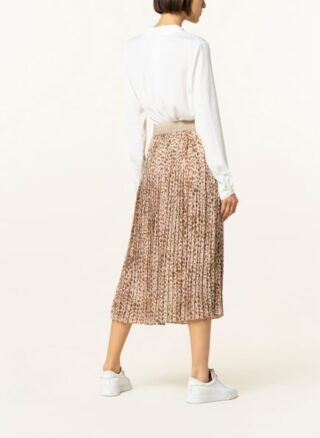 rich&royal Plisseerock Damen, Beige
