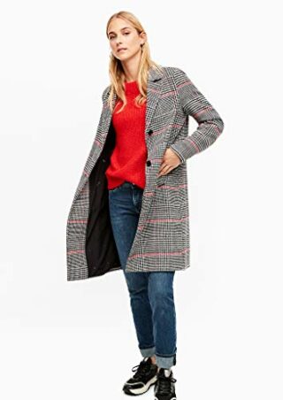 s.Oliver 05.909.52.8964 Wollmantel Damen, Schwarz