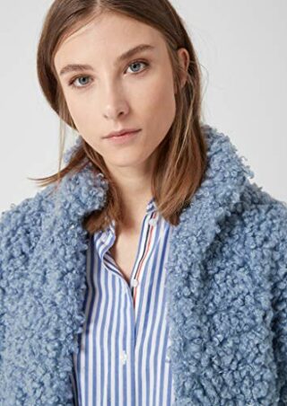s.Oliver 14.812.52.6868 Wollmantel Damen, Blau