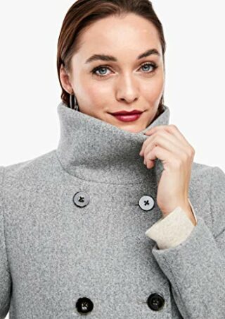 s.Oliver 150.12.009.16.151.2055256 Wollmantel Damen, Grau