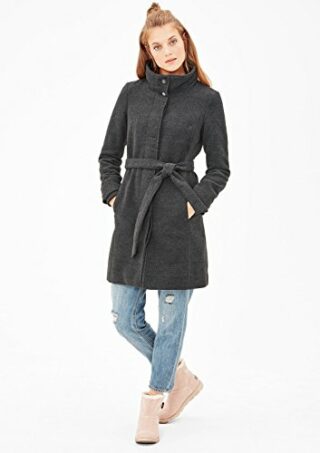 s.Oliver 5709523052 Wollmantel Damen, Grau