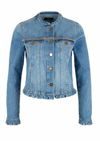 s.Oliver BLACK LABEL 150.11.899.26.150.2040899 Jeansjacke Damen, Blau