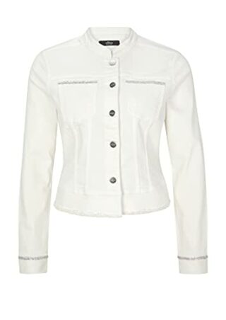 s.Oliver BLACK LABEL LABEL Damen Jeansjacke Damen, Weiß