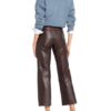 sandro 7/8-Lederhose Damen, Braun