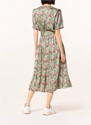 sandro Ausgestelltes Kleid Damen, Grün