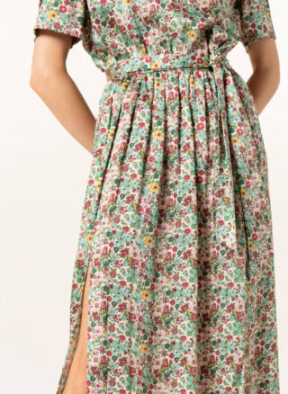 sandro Ausgestelltes Kleid Damen, Grün