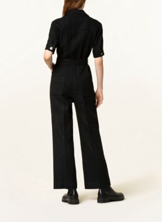 sandro Jumpsuit Damen, Schwarz