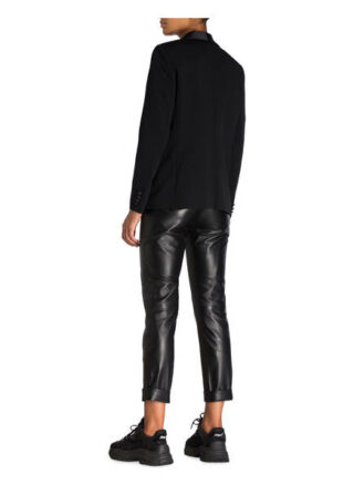 sandro Lederhose Damen, Schwarz