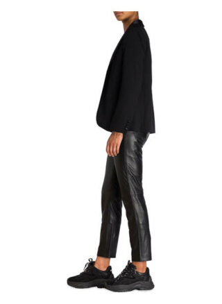 sandro Lederhose Damen, Schwarz
