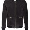 sandro Lederjacke Herren, Blau
