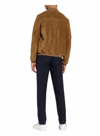 sandro Lederjacke Herren, Braun