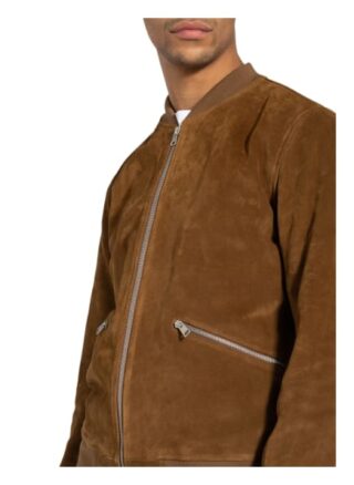 sandro Lederjacke Herren, Braun