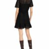 sandro Spitzenkleid Damen, Schwarz
