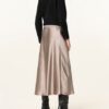 summum woman A-Linien-Rock Damen, Beige