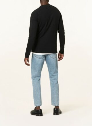 tigha Agan Longsleeve Herren, Schwarz