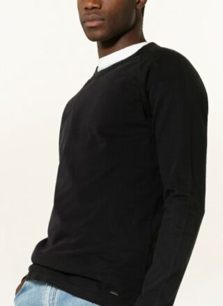 tigha Agan Longsleeve Herren, Schwarz