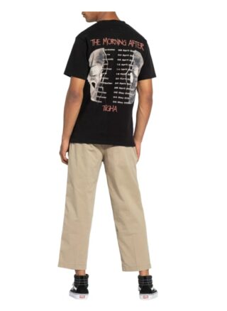 tigha Daylen T-Shirt Herren, Schwarz