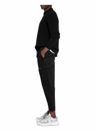 tigha Kaleo Cargohose Herren, Schwarz