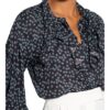 van Laack Adela Schluppenbluse Damen, Blau