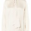 van Laack Bilu Schluppenbluse Damen, Beige