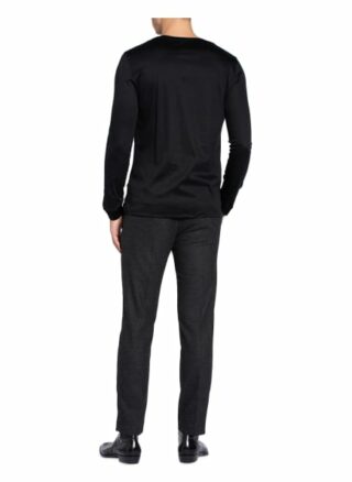 van Laack Paro Longsleeve Herren, Schwarz