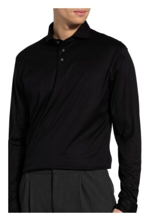 van Laack Peso Jersey-Poloshirt Herren, Schwarz